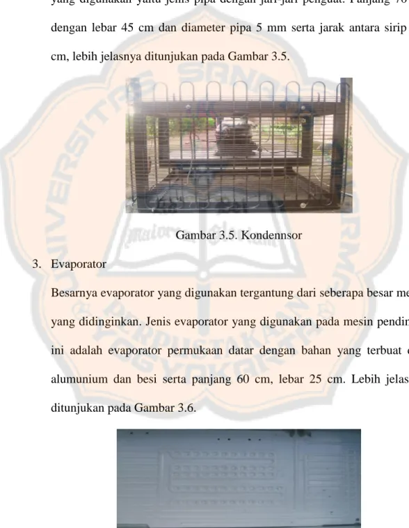 Gambar 3.5. Kondennsor 3. Evaporator