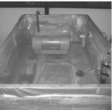 Gambar 5.13 Pemasangan kincir air dan sensor pada miniplant tambak