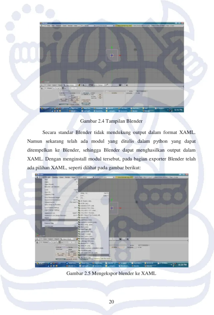 Gambar 2.4 Tampilan Blender