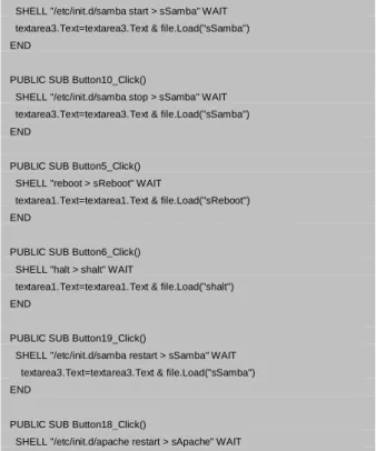 Tabel 3.6 Persamaan Perintah Shell Dengan Perintah SMS 