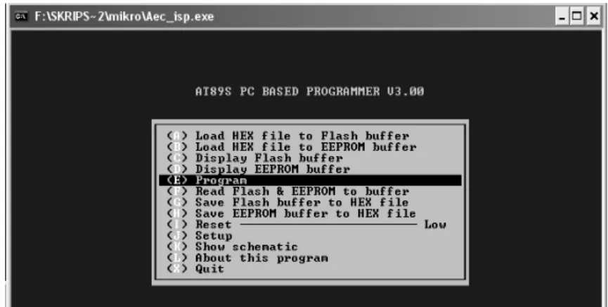 Gambar 1.9. Mengisi Program ke Mikrokontroler 