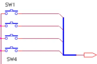 Gambar 1.11. Rangkaian Interface Push Button 