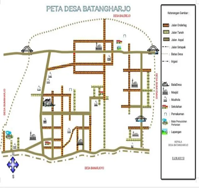 Gambar 4.2 Peta Desa Batangharjo 