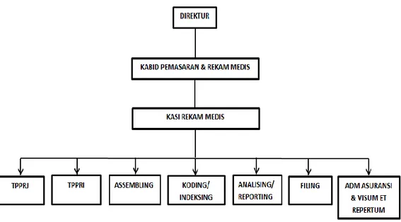 Gambar 4.1 Struktur Organisasi Rekam Medis RSUD Sunan Kalijaga Demak 