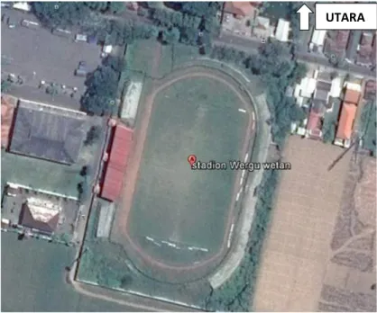 Gambar 1. Site Plan Kawasan Stadion Wergu Wetan Kabupaten  Kudus 