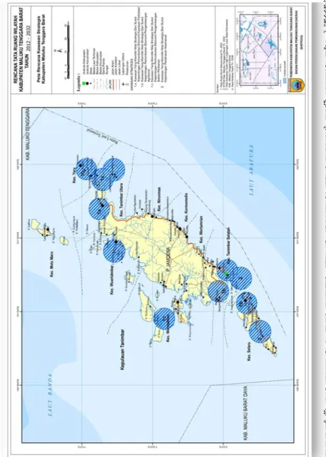 Gambar 3 - Peta Rencana Kawasan Strategis Nasional Kabupaten Maluku Tenggara Barat (Bappeda Kab