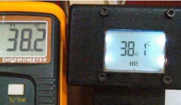 Fig. 6. The Termoprint, infrared thermometer combined with thermal printer. 