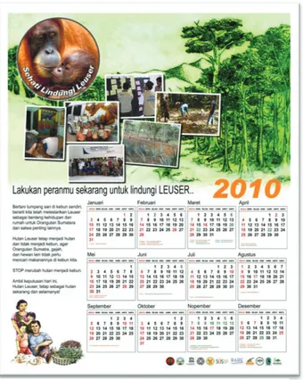 Gambar 6  Kalender tahun 2010 sebagai  media  kampanye 