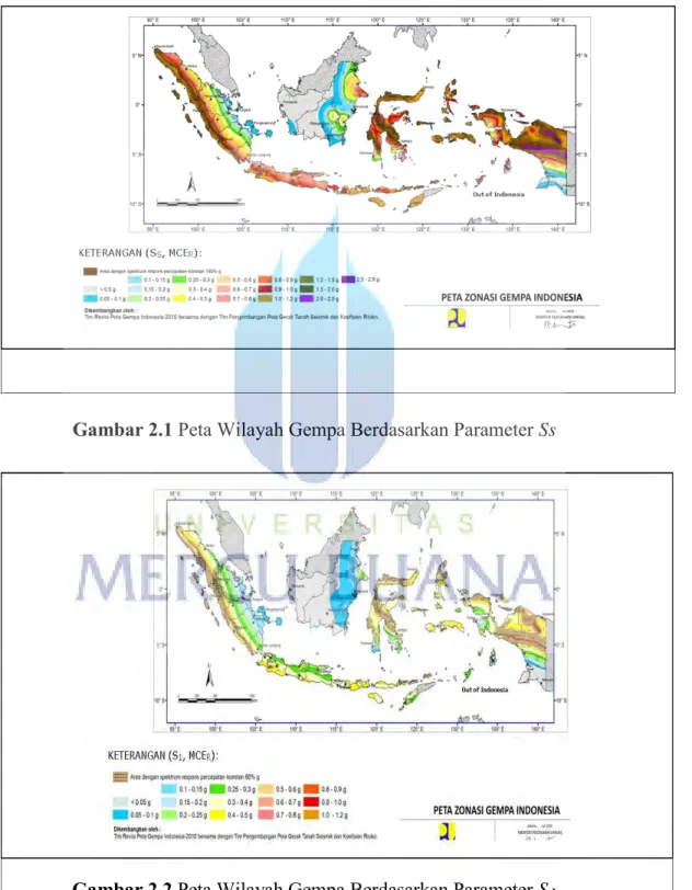 Gambar 2.1 Peta Wilayah Gempa Berdasarkan Parameter Ss 