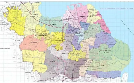 Gambar 3. Peta Kota Surabaya