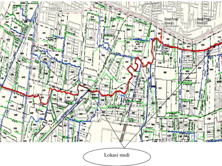 Gambar 1.1. Lokasi Studi Lokasi studi 