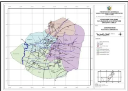 Gambar 3.1 Peta Administrasi Kota Kotamobagu 3.3  Metode Pengumpulan Data 