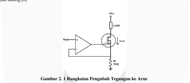 Gambar 2. 1 Rangkaian Pengubah Tegangan ke Arus 