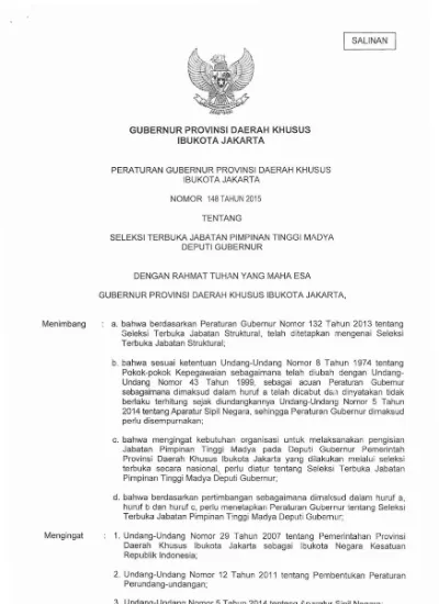 GUBERNUR PROVINSI DAERAH KHUSUS IBUKOTA JAKARTA PERATURAN GUBERNUR ...