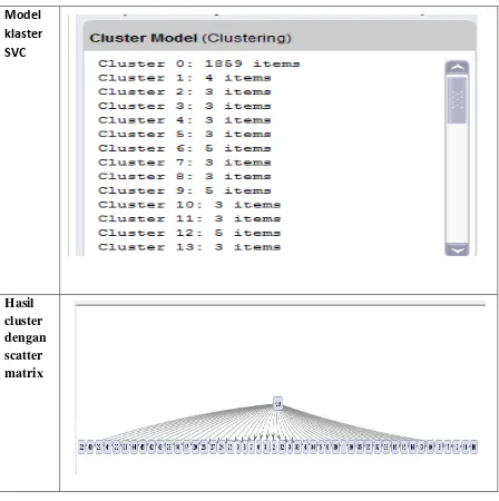 Gambar 4.2.1. Model Klaster dari ALgoritma SVC 