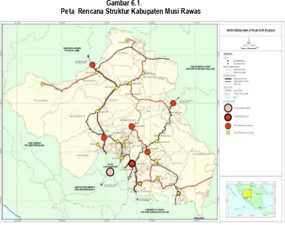 Gambar 6.1.Peta Rencana Struktur Kabupaten Musi Rawas