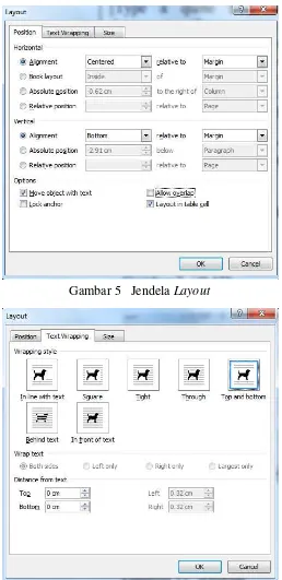 Gambar 5   Jendela Layout 