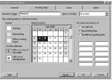Figure 14. Example of a Computer-Generated Human Resource Calendar 