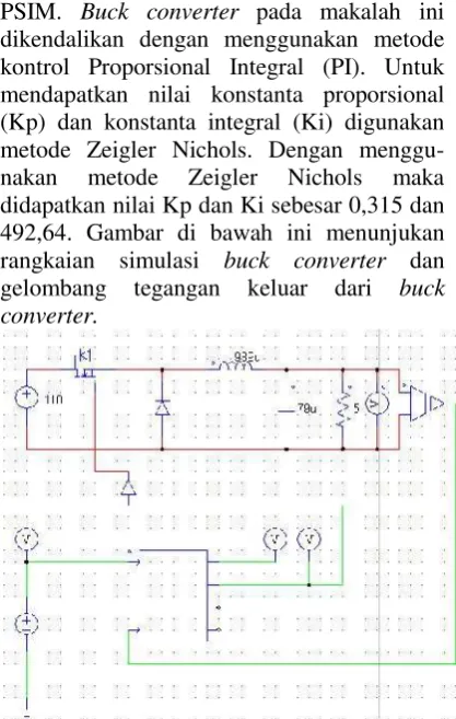 Gambar 6.Rangkaian Simulasi Buck Converter