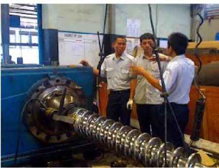 Gambar 2.6 Screw Mc. Extruder  dalam perawatan 