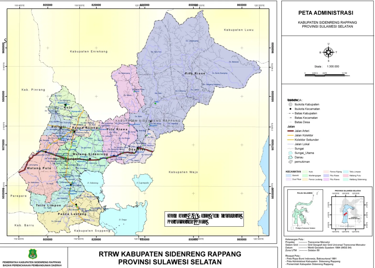 Gambar 1.1: Peta Administrasi  Kabupaten/Kota 