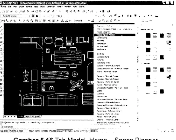 Gambar 5.16 Tab Model, Home - Space Pla--e-