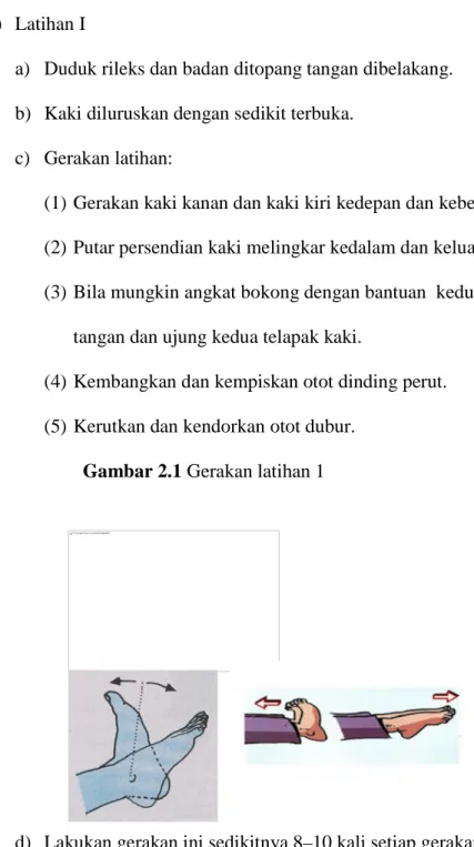 Gambar 2.1 Gerakan latihan 1