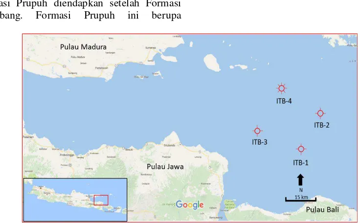 Gambar 1. Lokasi penelitian (Google maps, diakses pada November 2017). 