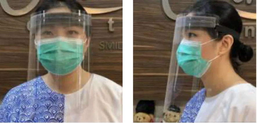 Gambar 1. Faceshield Karya Faceshield for COVID Team  Sumber: www.instagram.com 