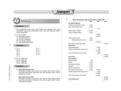 Jawapan. 7 Perakaunan Kos LEMBARAN PBD 1. J1 Penerbitan Pelangi Sdn ...