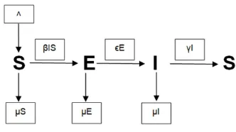 Gambar 2. Diagram Transfer Pemodelan SEIS