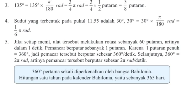 Gambar 8.3 Sudut berdasarkan arah putaran b.  Sudut bertanda negatif