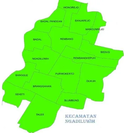 Gambar 01 : Peta kecamatan Ngadiluwih5