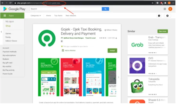 Gambar 3. 2 Tampilan Google Play Store 