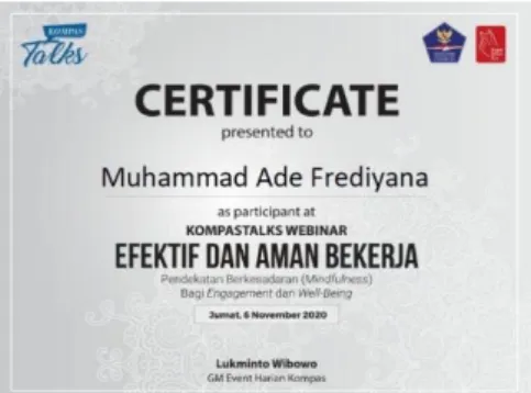 Gambar 3.4  Reward E-certificates 