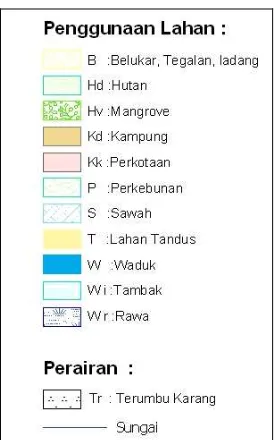 Tabel 3. Luas Kelas Penggunaan lahan di Pulau Belakang Padang dan Sekitarnya dari Data SPOT 5  