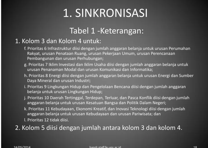 Tabel 1 -Keterangan: 