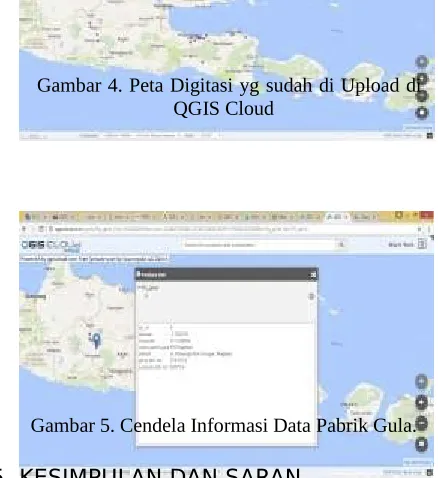 Gambar 4. Peta Digitasi yg sudah di Upload di 