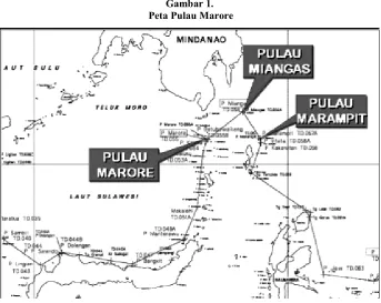 Gambar 1.  Peta Pulau Marore 