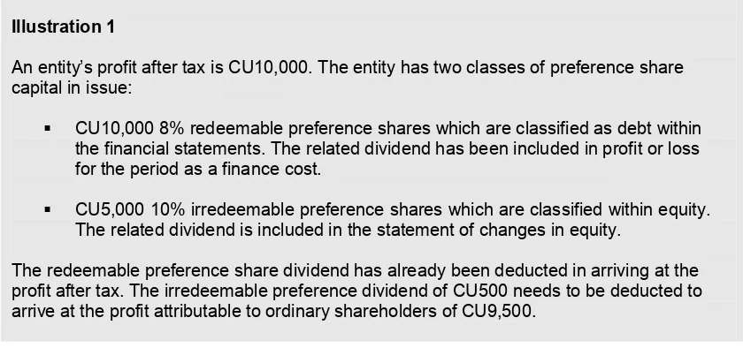figure. This takes into account changes in the number of shares during the period. The