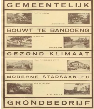 Gambar 6. Promosi wisata Kota Bandung Sumber: Jubileum Bandoeng 1906-1936 