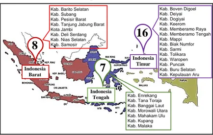Gambar 1. Opini TMP pada LKPD TA 2015 di Wilayah Indonesia Barat,  Indonesia Tengah dan Indonesia Timur 