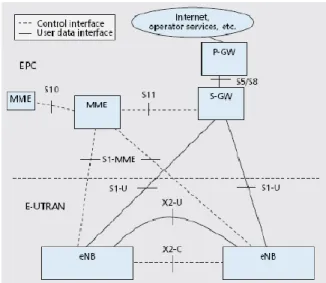 Gambar 1. Arsitektur LTE (Anonim, 2010)