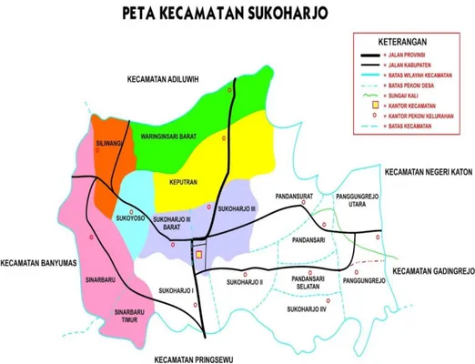 Gambar 3. Peta Kecamatan Sukoharjo 