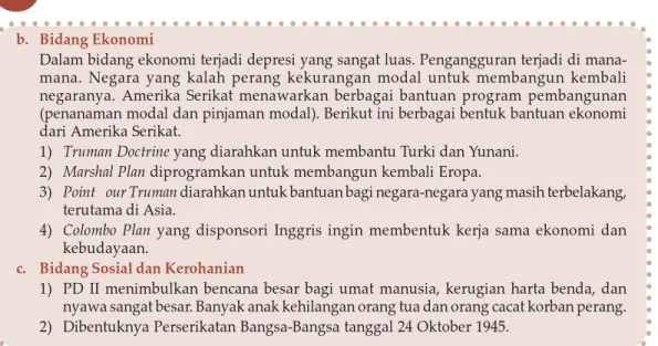 Gambar 2.8 Proklamasi Kemerdekaan Indonesia sebagai pengaruh PD II terhadap perjuangan bangsa Indonesia.