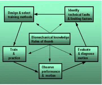 Gambar 2. Hubungan Analisis Biomekanik Dalam Proses Pelatihan Teknik Gerak 