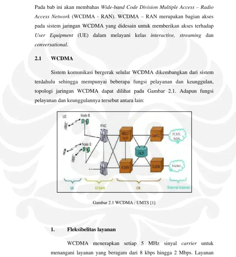 Gambar 2.1 WCDMA / UMTS [1] 