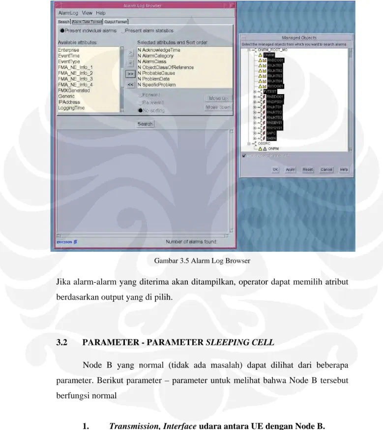Gambar 3.5 Alarm Log Browser 