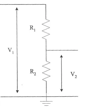 Gambar 4. Prinsip Pembagi Resistor 