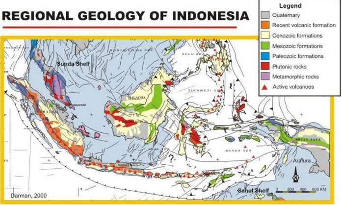 Gambar 1. Pola Struktur Geologi Regional Indonesia 